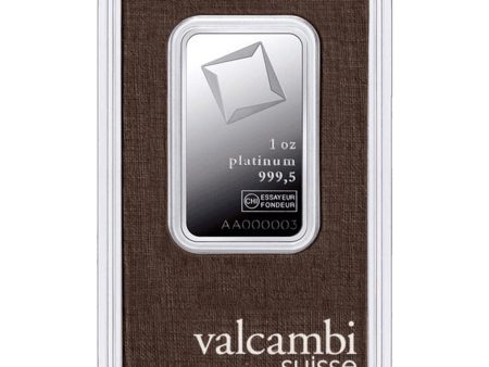 Valcambi Suisse 1oz Platinum Bar Sealed (TAX Exempt) Holder Scratched - NO CREDIT CARDS or PAYPAL Online Sale