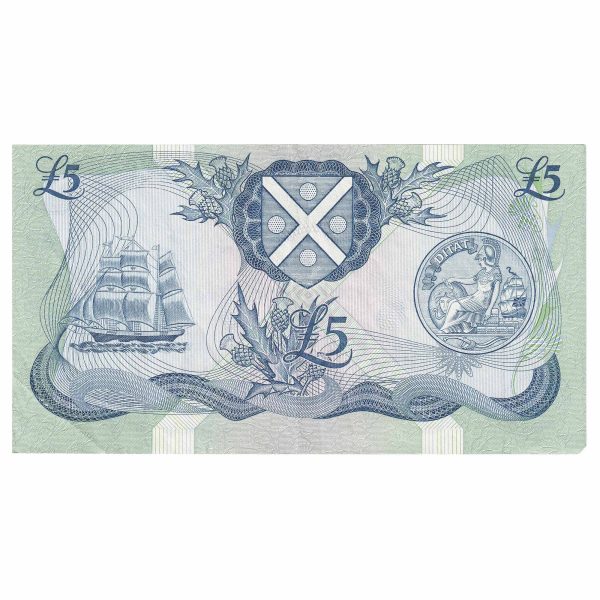 Scotland 1985 Bank of Scotland 5 Pound Note, SC121e, EF Hot on Sale