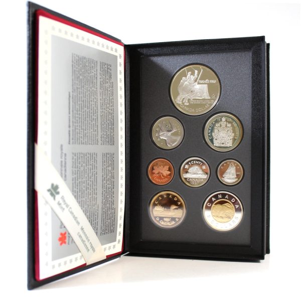 RDC 1997 Canada Proof Double Dollar Set from RCM (Silver coins toned) Online now