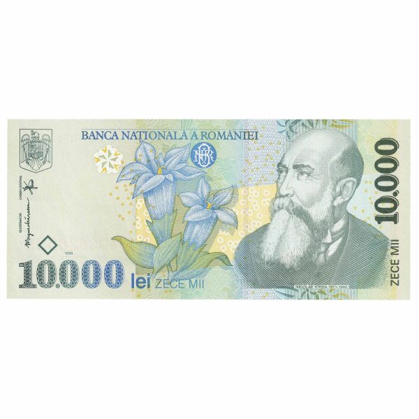 Romania 1999 10,000 Lei Note, Pick #108a, UNC on Sale