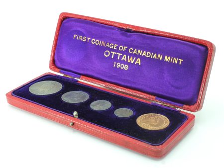 RARE 1908 Canada Specimen Set in Original Case - Only 1,000 Minted! Fashion