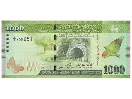 Sri Lanka 2010 1000 Rupee Note, Pick #127a, UNC Supply