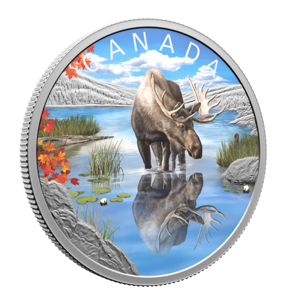 2024 Canada $20 Wildlife Reflections: Moose Fine Silver (No Tax) Supply