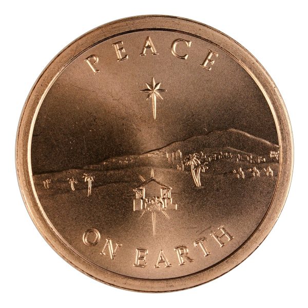 Peace on Earth 1oz. .999 Fine Copper on Sale