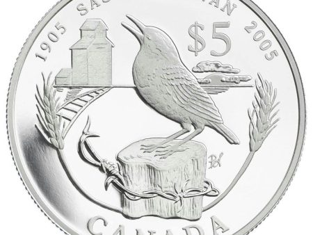 RDC 2005 Canada $5 Saskatchewan Special Edition Silver Coin (No Tax)  (Impaired) on Sale