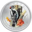 RDC 2008 25-cent Birds of Canada - Downy Woodpecker (cracked capsule) Online now