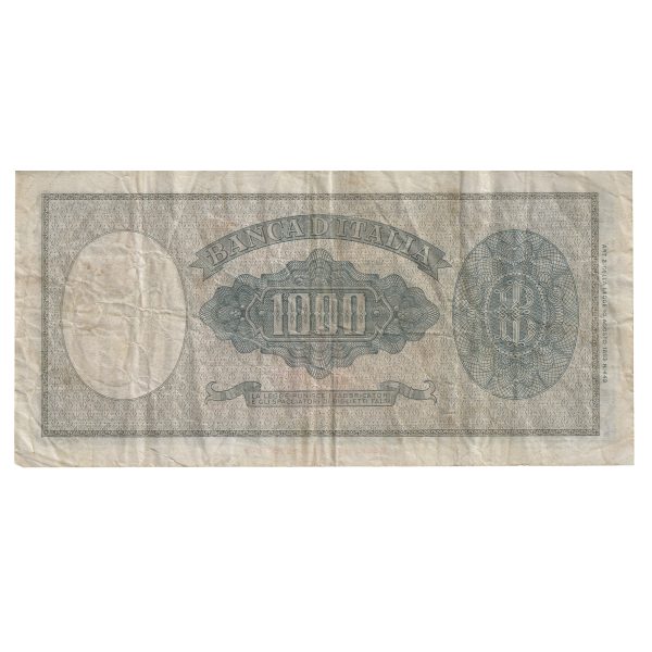 Italy 1961 1000 Lire Note, Pick #88d, VF (Tear) Online