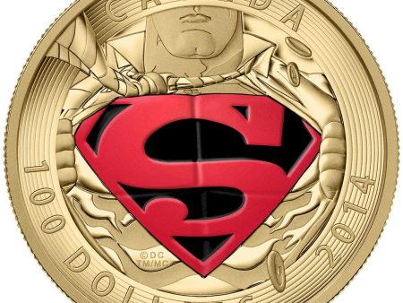 RDC 2014 Canada $100 Iconic Superman: Adventures of Superman #596 14K Gold (mark on case) Hot on Sale