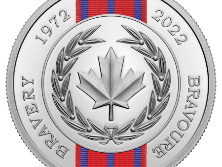 RDC 2022 Canada $20 50th Anniversary of the Medal of Bravery Silver (No Tax) Scuffed Capsule For Cheap