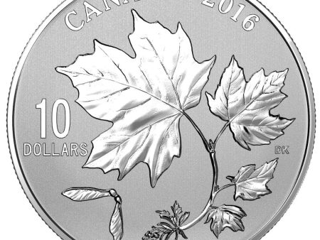 RDC 2016 Canada $10 Maple Leaves Fine Silver (No Tax) bent sleeve Fashion