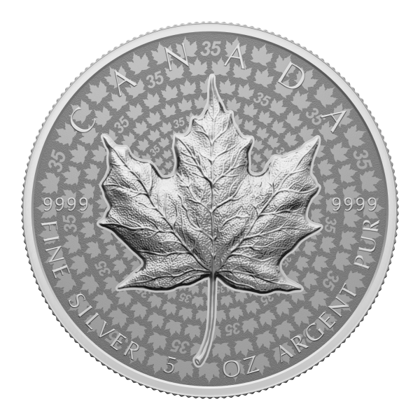 RDC 2023 Canada $50 Ultra High Relief 5oz. Silver Maple Leaf (No Tax) dented sleeve Online Sale