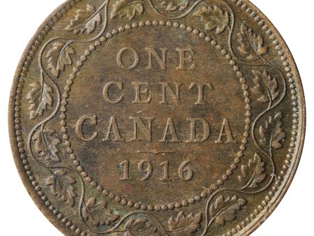 1916 Canada 1-Cent Extra Fine (EF-40) Scratched, cleaned, or impaired Fashion