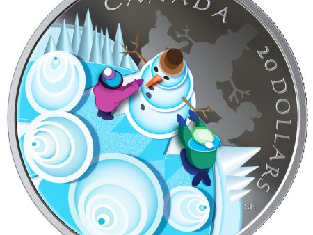 RDC 2019 Canada $20 Mystical Snow Day Fine Silver (No Tax) Scuffed Capsule Hot on Sale