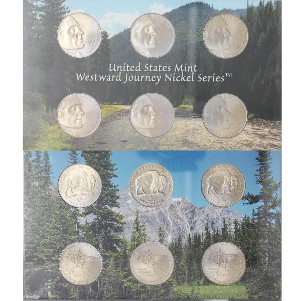 Pair of 2005 & 2006 PDS USA Westward Journey Nickel Series Coin Sets, 2Pcs (Toned) Online Sale