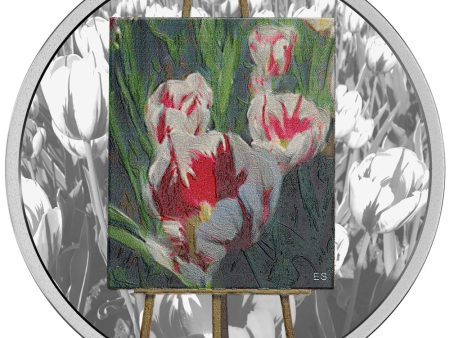 RDC 2017 Canada $20 En Plein Air - Springtime Gifts Fine Silver (No Tax) Toned For Discount