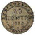 1919C Newfoundland 25-cents VG-F (VG-10) For Discount