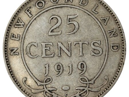 1919C Newfoundland 25-cents F-VF (F-15) Sale