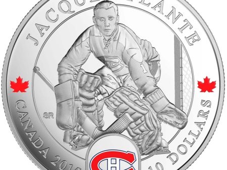 RDC 2015 Canada $10 Goalies: Jacques Plante Fine Silver (No Tax) - Lightly Toned Online