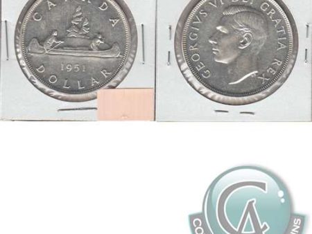 1951 SWL Canada Dollar EF-AU (EF-45) on Sale