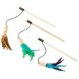 SPOT CAT-BERNET CORK TEASER WAND W FEATHERS Fashion