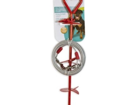 Petmate Aspen Pet Spiral Stake W Tie-Out For Cheap