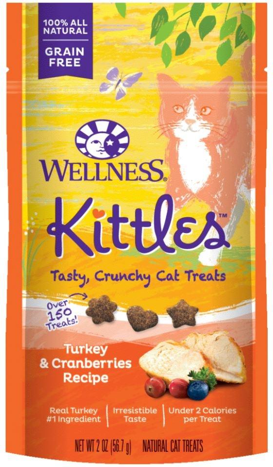 Wellness Kittles Grain Free Turkey and Cranberries Recipe Crunchy Cat Treats Online now