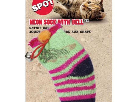 SPOT SOCK W CATNIP & BELL Online Hot Sale