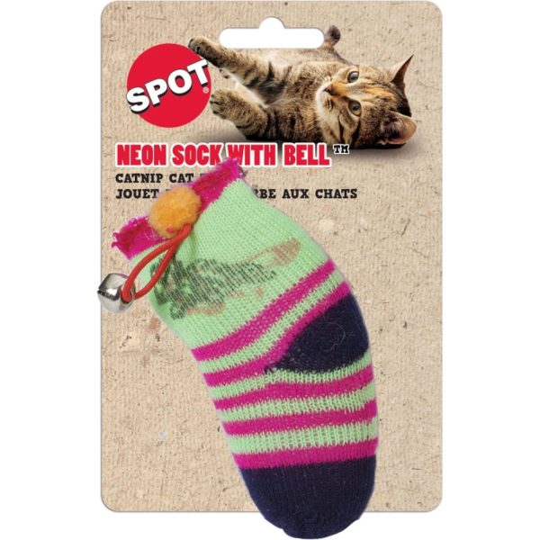 SPOT SOCK W CATNIP & BELL Online Hot Sale